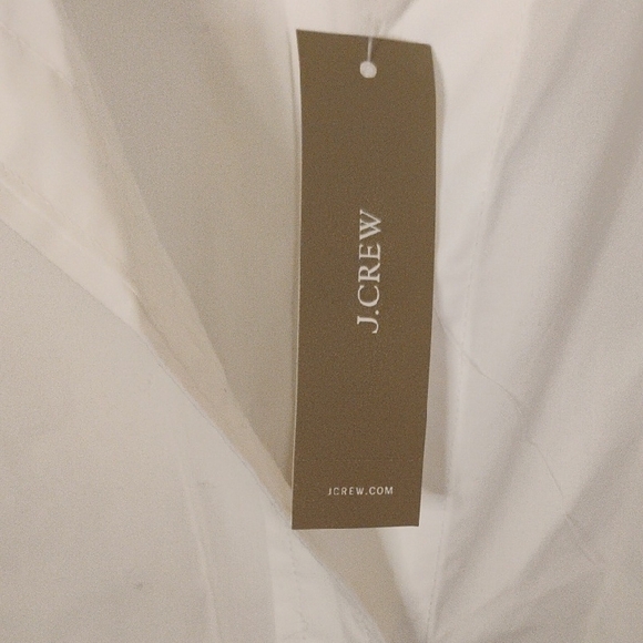 J. Crew Elegant White Button Down Blouse New With Tags Size 4 - Picture 3 of 7
